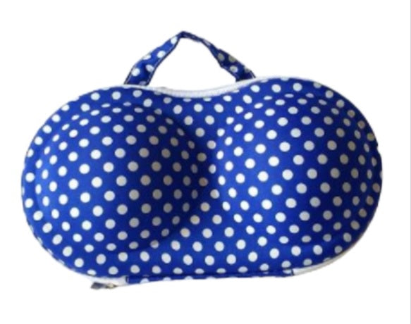Organizer Bra Bag-Blue Pocky Dot