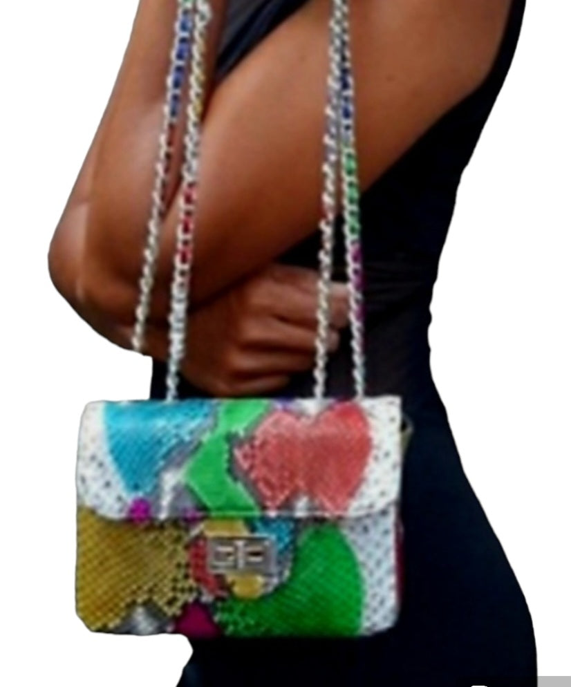 Chantelle Mini Shoulder Bag-Green/Cross Bag