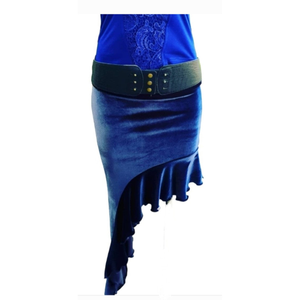 Mid Night Velvet Spanish Skirt