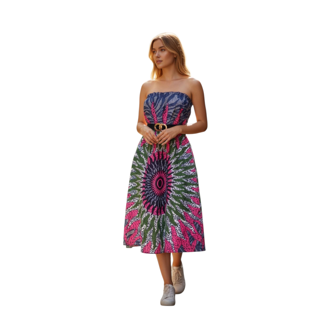 Festive Pink Boobtube Dress