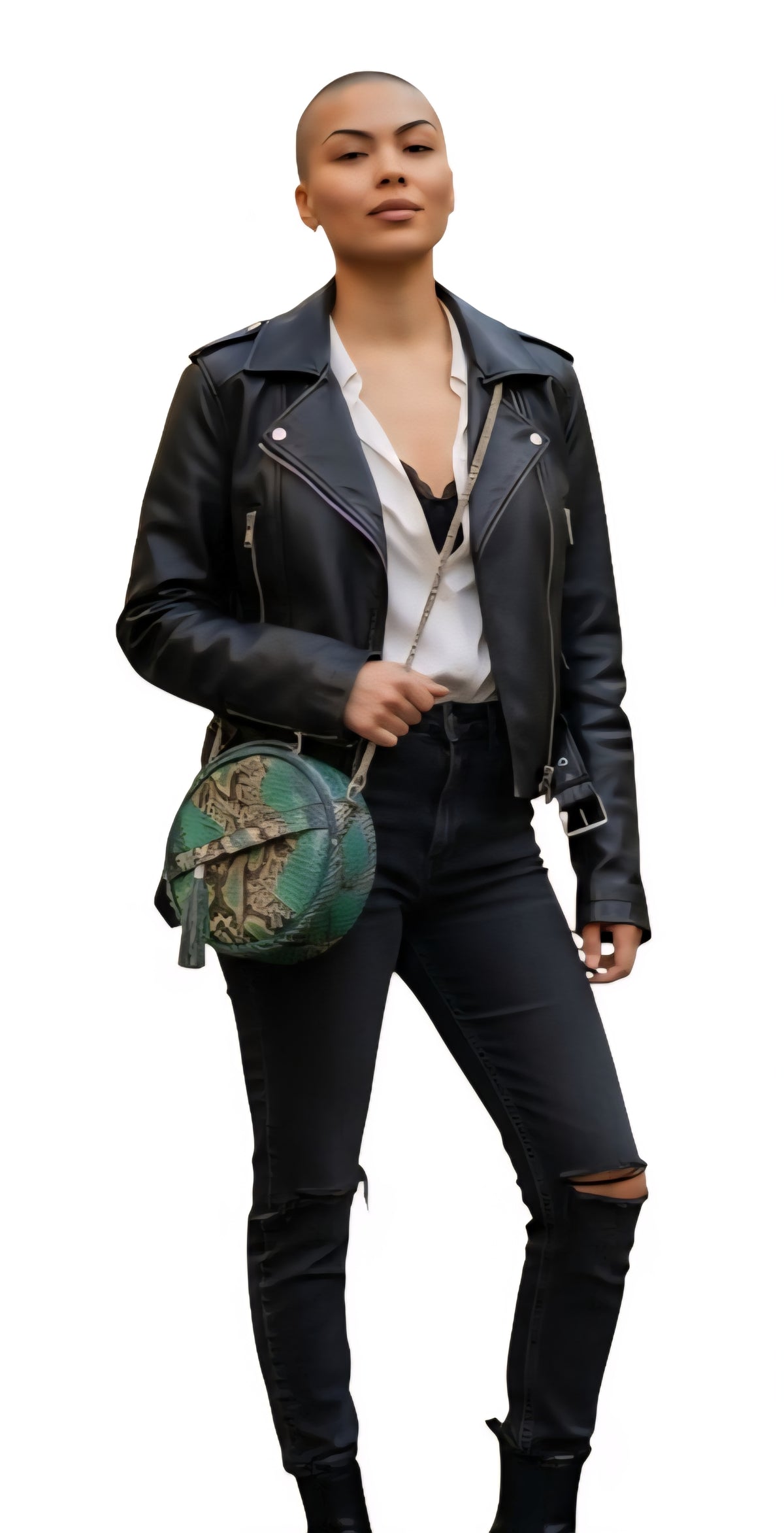 Divina Green Circular Shoulder/Crossbody Bag