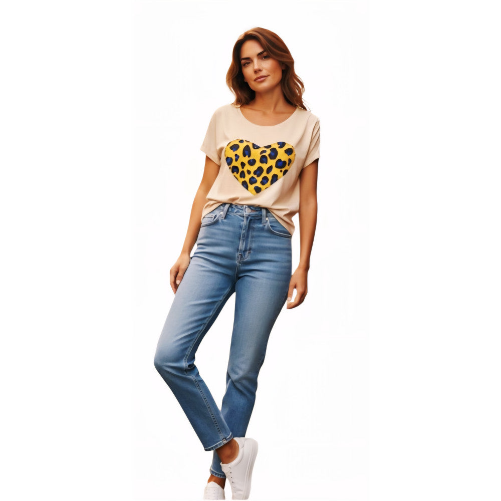 Giselle Yellow Heart Top